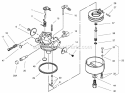 Carburetor Diagram and Parts List for 28230 000000001-000999999 - 2000 Lawn Boy Snow Blower